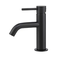 Brasshards Mixx Anise Eco Basin Mixer Curved Spout Matte Black 11SL990ML