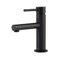 Brasshards Mixx Anise Eco Basin Mixer Straight Spout Matte Black 11SL999ML