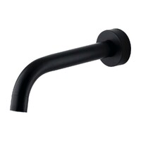 Brasshards Mixx Anise Wall Basin Spout 180mm Matte Black 11SL701ML