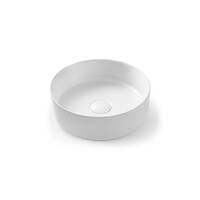 Seima Above Counter Basin Ceramic 310mm Round Bathroom Vanity Gloss White Arko 310 191326