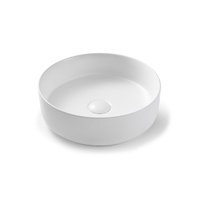 Seima Above Counter Basin Ceramic 355mm Round Bathroom Vanity Matte White Arko 355 191009