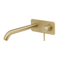 Brasshards Mixx Anise Wall Tub Mixer Brushed Gold Lead Free 11SL756AF