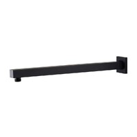 Brasshards Mixx Chai Straight Shower Arm 380mm Matte Black 11SSA01M