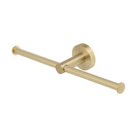 Brasshards Mixx Chia Double Toilet Roll Holder Brushed Gold 13RDTH01A