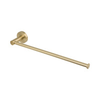 Brasshards Mixx Chia Hand Towel / Spare Toilet Roll Holder Brushed Gold 13RSTH01A