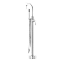 Brasshards Mixx Matcha Floor Mounted Bath Filler With Hand Shower Chrome 11FHR001C