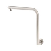 Brasshards Mixx Matcha High Rise Shower Arm Brushed Nickel 11RSA02B