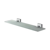 Brasshards Mixx Mint Glass Shower Shelf 450mm Chrome 13SGS01C