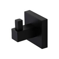 Brasshards Mixx Mint Robe Hook Matte Black 13SRH01M