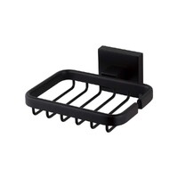 Brasshards Mixx Mint Soap Basket Matte Black 13SSB01M