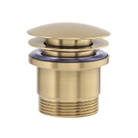 Brasshards Mixx Plug & Waste Universal Dome Pop Up Waste Brushed Gold 9WA042A