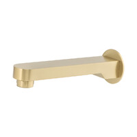 Brasshards Mixx Saffron Wall Basin Spout 200mm Brushed Gold Lead Free 11SL903ALF