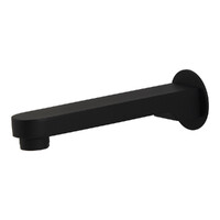 Brasshards Mixx Saffron Wall Basin Spout 200mm Matte Black 11SL903ML