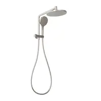 Phoenix Tapware Ormond Compact Twin Shower – 4 Star Brushed Nickel 609-6514-40