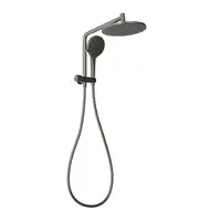 Phoenix Tapware Ormond Compact Twin Shower – 4 Star Brushed Carbon 609-6514-31