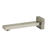 Brasshards Mixx Sage Wall Basin Spout 200mm Brushed Nickel 11SL901BL