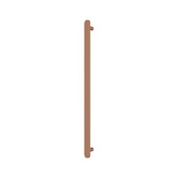 Fienza Empire Slim Vertical Heated Towel Rail 60 x 900mm Brushed Copper 889900CO