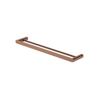 Fienza Empire Slim Double Towel Rail 600mm Brushed Copper 88908600CO