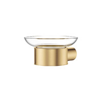 Fienza Empire Slim Glass Soap Dish Soap Holder Urban Brass 88906UB