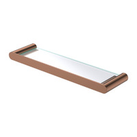 Fienza Empire Slim Glass Shelf Brushed Copper 88907CO