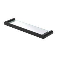 Fienza Empire Slim Glass Shelf Matte Black 88907B