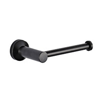 Castano Straight Toilet Roll Holder Black Capri CATRHB