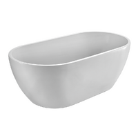 Castano Positano Freestanding Bath Tub 1400mm Matte White POS1400FB-MW