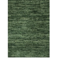 Zen Floor Rug Wool Hand Loomed Plain Modern Rugs 155cm x 225m Green