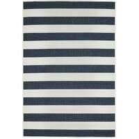 Seaside floor rugs Indoor Outdoor Modern Coastal Rug 190cm x 280cm Navy & white stripe