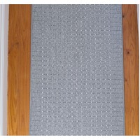 Jazz Hall Runner Rubber Backed 80cm wide Hallway Carpet Pindot Grey