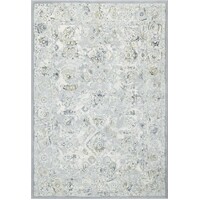 Dream Transitional Modern Polyester Rug Silver Grey 200cm x 290cm