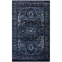 Tavarnelle Navy Blue Rug Traditional Modern Polypropylene Floor Rugs 240cm x 330cm