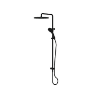 Greens Tapware Lavish BubbleJET Twin Rail Shower Matte Black 238103MB