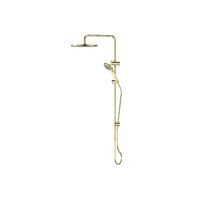 Greens Tapware Ashmore BubbleJET Twin Rail Shower Brushed Brass 238203BB