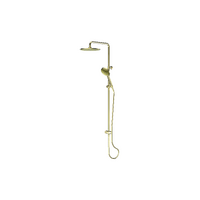 Greens Tapware Lavish Twin Rail Shower Brushed Brass 239103BB