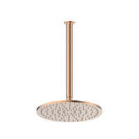 Greens Tapware Lavish Brass Overhead Ceiling Shower & Arm 250mm Brushed Copper 239101BC