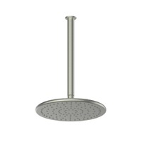 Greens Tapware Lavish Brass Overhead Ceiling Shower & Arm 250mm Brushed Nickel 239101BN