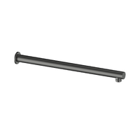 Greens Tapware Ashmore BubbleJet Overhead Wall Shower Arm 380mm Gun Metal 9403721GM