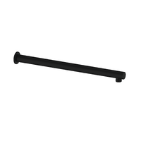 Greens Tapware Ashmore BubbleJet Overhead Wall Shower Arm 380mm Matte Black 9403721MB