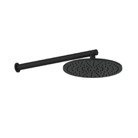 Greens Tapware Lavish Brass Wall Shower Matte Black 239102MB