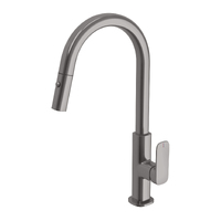 Phoenix Tapware Pullout Sink Mixer Kitchen Tap 200mm Brushed Carbon Nuage 129-7105-31-1