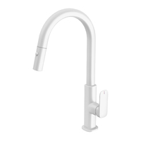 Phoenix Tapware Pullout Sink Mixer Kitchen Tap 200mm Matte White Nuage 129-7105-80-1