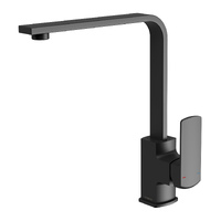 Phoenix Tapware Teva Kitchen Sink Mixer Tap 200mm Squareline Faucet Matte Black 152-7345-10-1