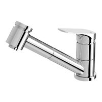 Pull Out Kitchen Sink Mixer 6 Star Swivel Tap Chrome Phoenix Tapware Ivy MKII 154-7101-00-1