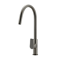 Meir Round Paddle Piccola Pull Out Gooseneck Kitchen Mixer Tap Shadow MK17PD-PVDGM