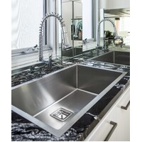 Seima Above or Under Mount Stainless Steel Kitchen Sink 790mm x 450mm Satin Finish TETRA 790 191702