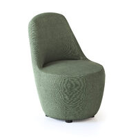 Rapidline Myk Single Lounge Chair Visitors Seating Olive Fabric MYKMS-O