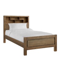 Timber King Bed with Bookcase and 2 Drawers Homefurn Brandon 5581 BDK