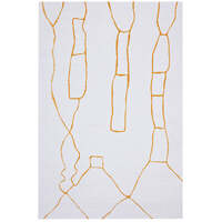 Rug Culture Modern Floor Area Rug Off White PARADISE PDS-AMY-GOLD-230X160