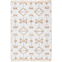 Rug Culture Coastal, Bohemian, Tribal Floor Area Rug White BODHI BOD-TRUDY-380X280